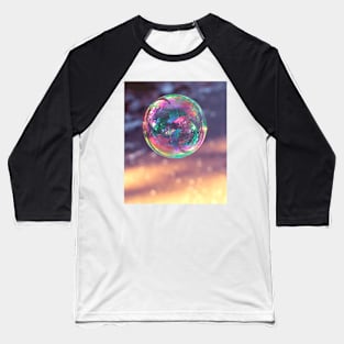 Coloured translucent soap bubble Baseball T-Shirt